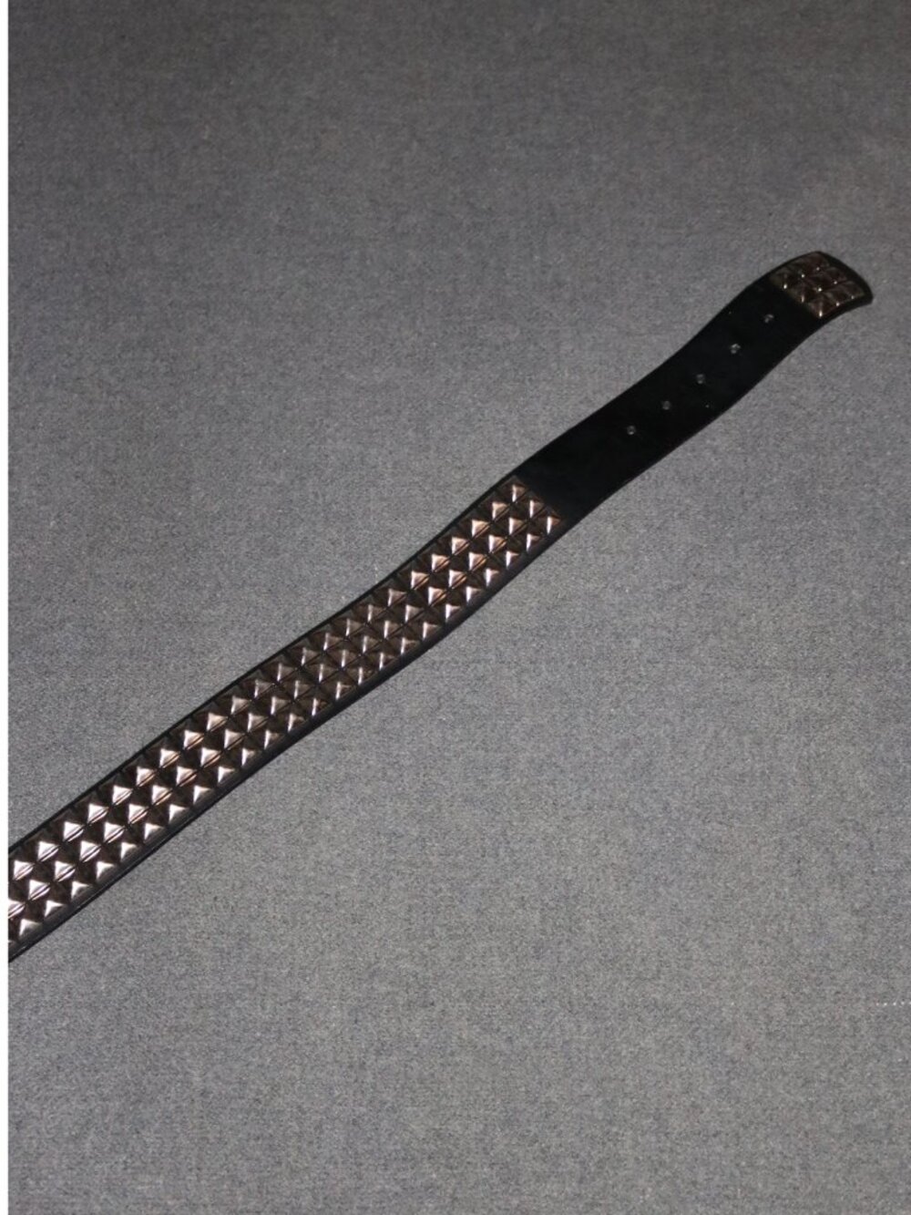 Hot Topic Pyramid Studded Belt 40 Black Leather - Picture 4 of 6
